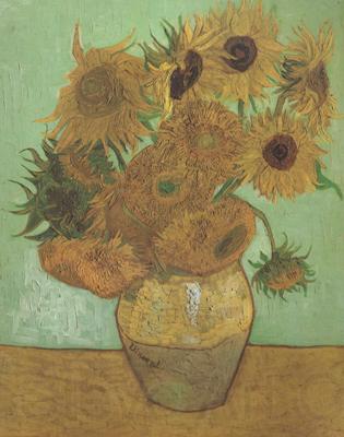 Vincent Van Gogh Still life:Vast with Twelve Sunflowers (nn04) Germany oil painting art